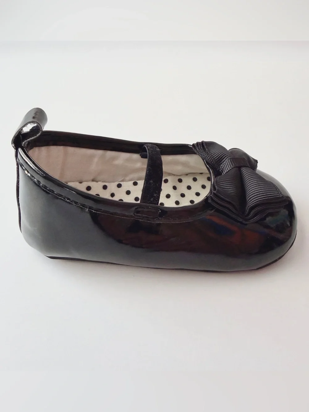 Carter's Baby Girl Black Patent Bow Mary Jane Walker Shoes - Size 3